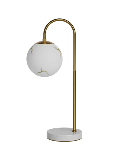Bellagio bordlampe 60cm messing/hvit  2