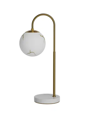 Bellagio bordlampe 60cm messing/hvit , bilde 2 av 3