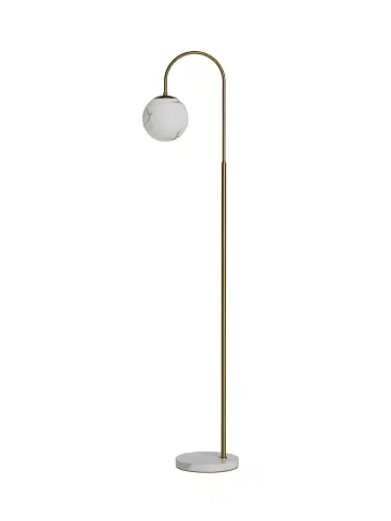 Bellagio gulvlampe 163cm messing/hvit , bilde 2 av 3