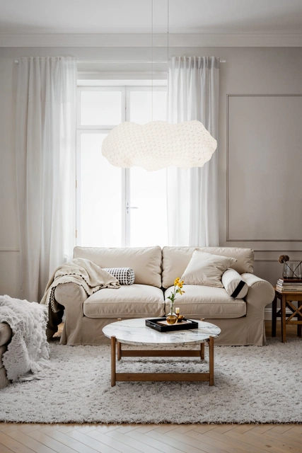 Nuevo taklampe 76cm hvit  4