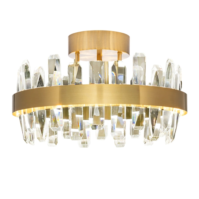 Triumph LED plafond taklampe 50cm messing/klar 2