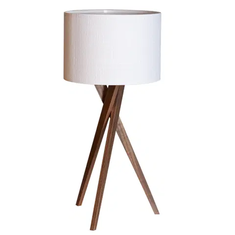 Vega bordlampe 55cm valnøtt/hvit  , bilde 2 av 4