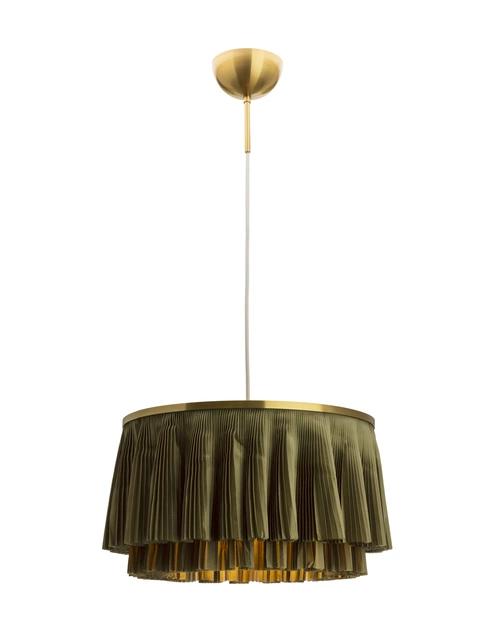 Ophelia taklampe 40cm messing/grønn 2