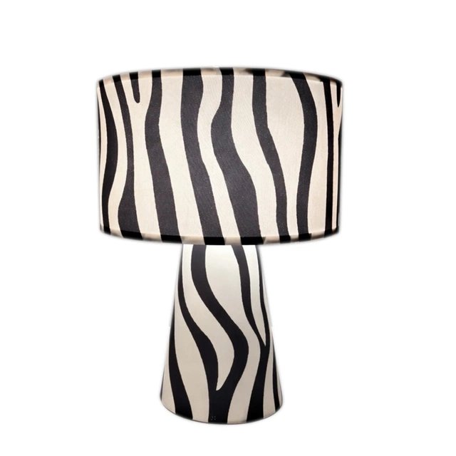 Zany Zebra bordlampe 43cm svart/hvit  2