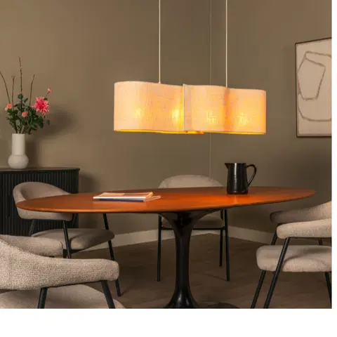Chantal taklampe 95cm beige , bilde 1 av 7