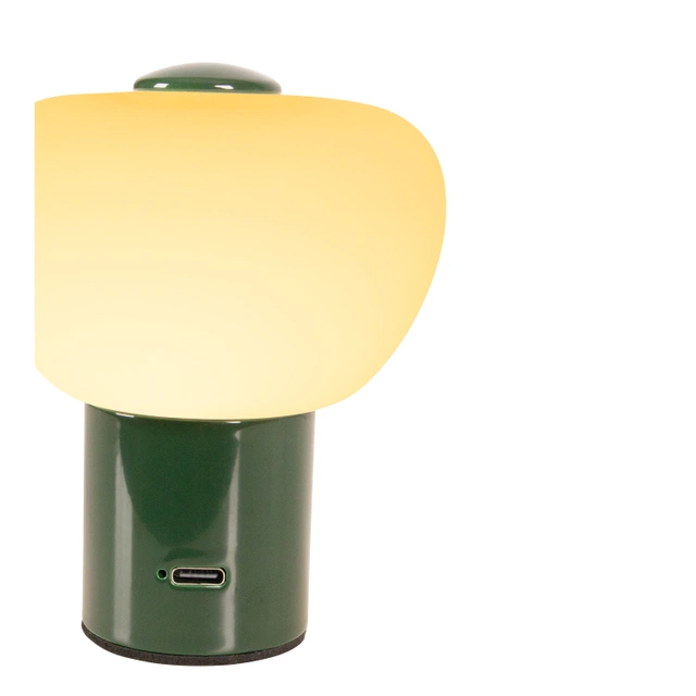Gustav LED oppladbar bordlampe 9,5cm grønn  4