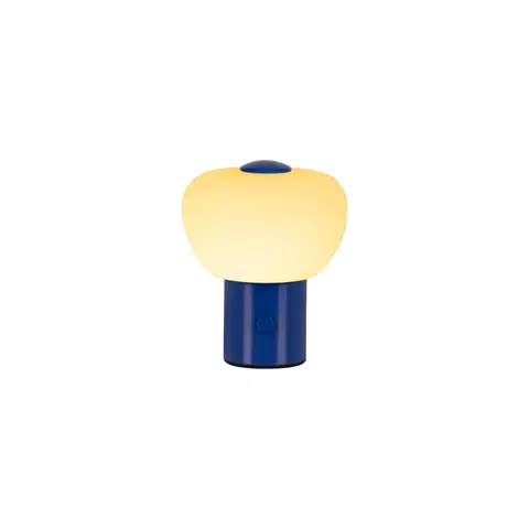 Gustav LED oppladbar bordlampe 9,5cm blå , bilde 4 av 8