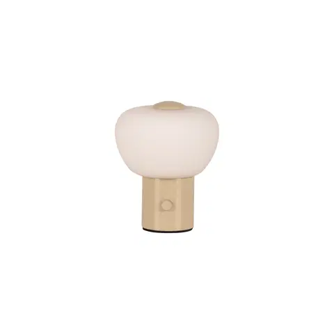 Gustav LED oppladbar bordlampe 9,5cm beige , bilde 6 av 8