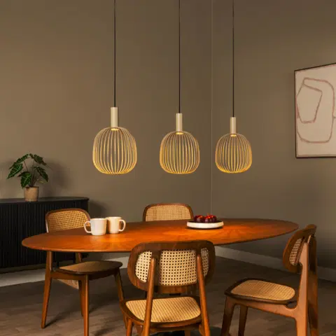 Esterel taklampe rekke 116cm beige , bilde 1 av 10