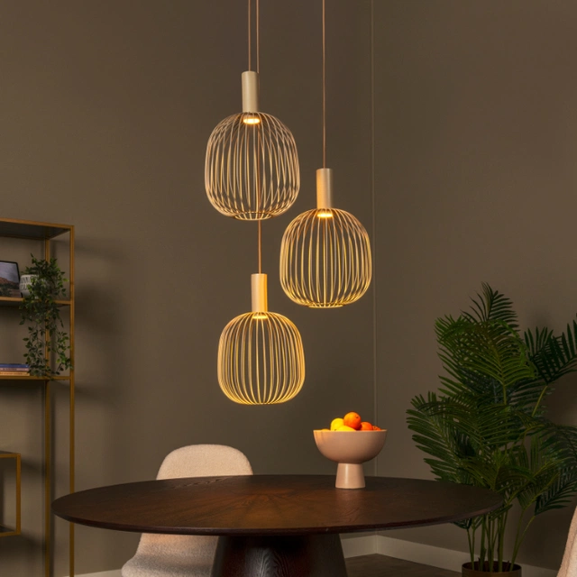 Esterel taklampe rondell 50cm beige