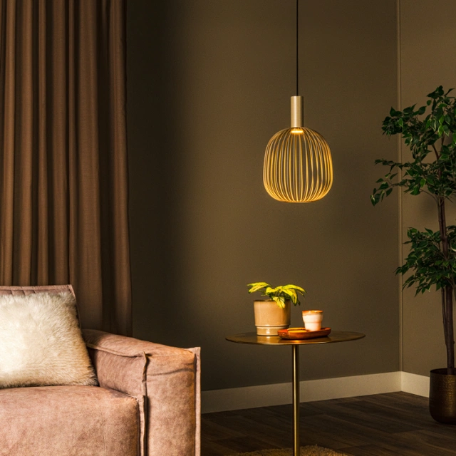 Esterel taklampe 25cm beige 