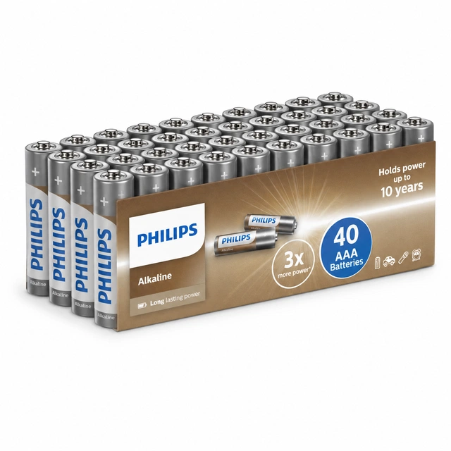 Batteri Alkaline AAA 40pk.