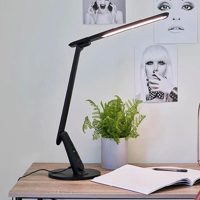 Harris LED skrivebordslampe 53,3cm sort