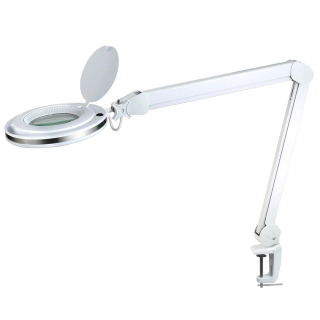 Magni LED bordlampe lupelampe 76cm hvit