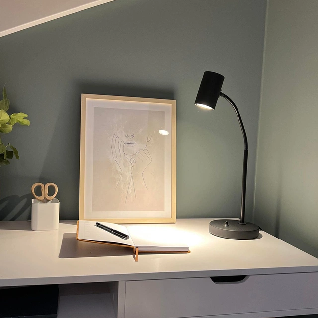 Noor II Flex skrivebordslampe 45cm sort