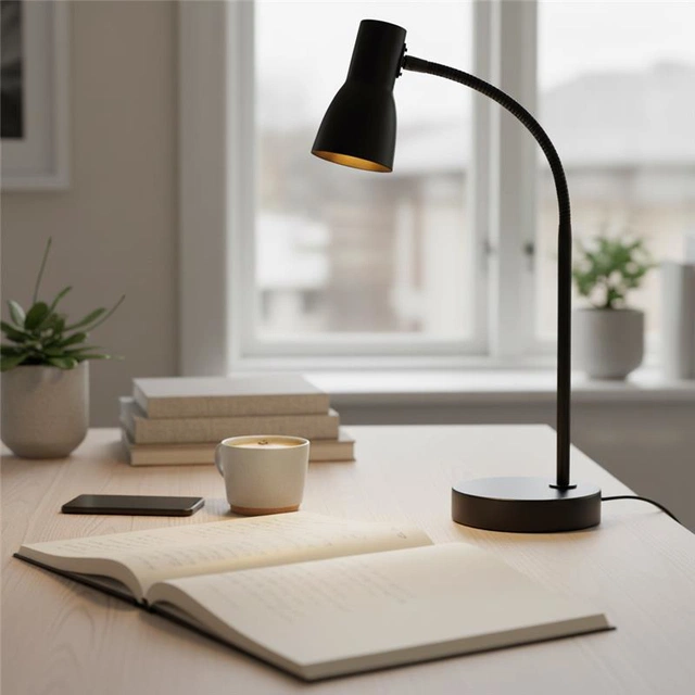 Mikes skrivebordslampe 42,5cm sort
