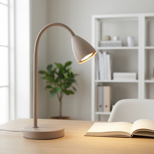 Lina skrivebordslampe 41cm beige