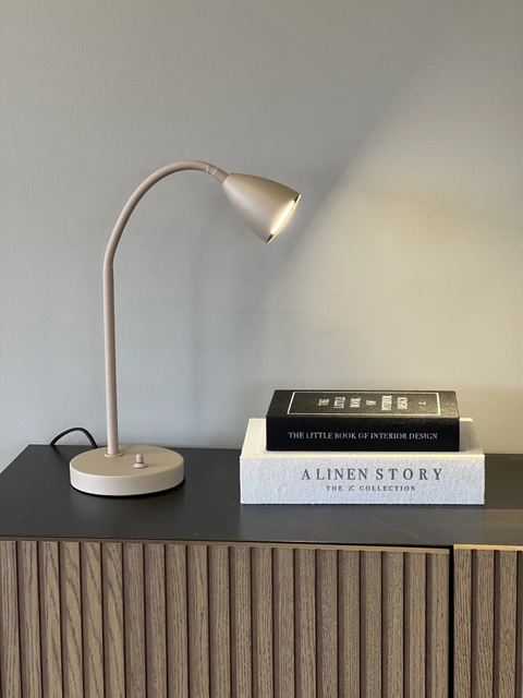 Lina skrivebordslampe 41cm beige