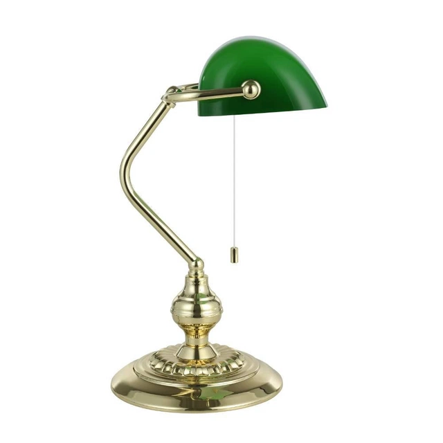 Banker skrivebordslampe 39cm grønn