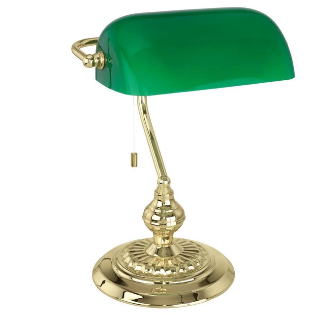 Banker skrivebordslampe 39cm grønn