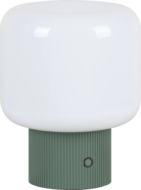Nissi LED oppladbar bordlampe 20cm grønn