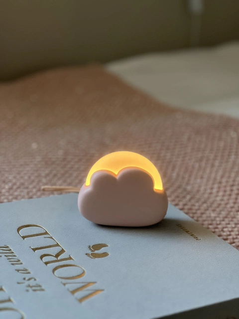 Sky nattlys LED oppladbar 7,9cm rosa