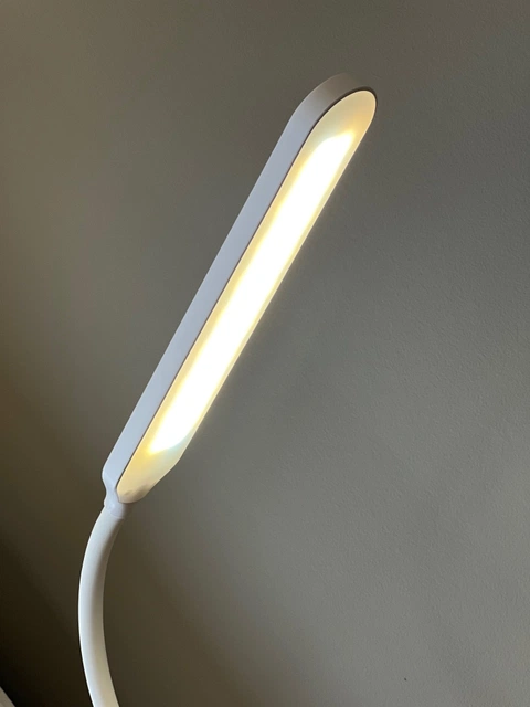 Elias LED oppladbar bordlampe 41cm hvit