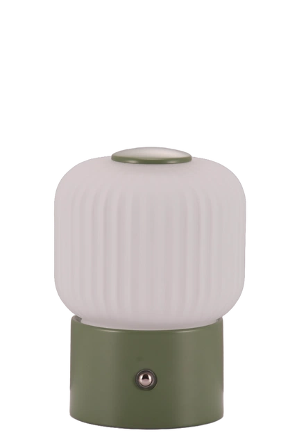 Haven Frost LED oppladbar bordlampe 14cm grønn