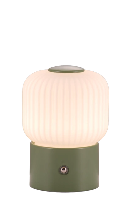 Haven Frost LED oppladbar bordlampe 14cm grønn
