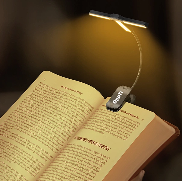 Clip Multi-light LED oppladbar boklys 31cm grå