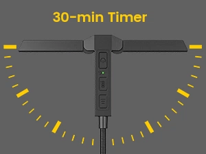 Clip Multi-light LED oppladbar boklys 31cm grå