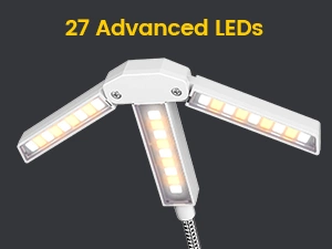 Clip Multi-light LED oppladbar boklys 31cm hvit