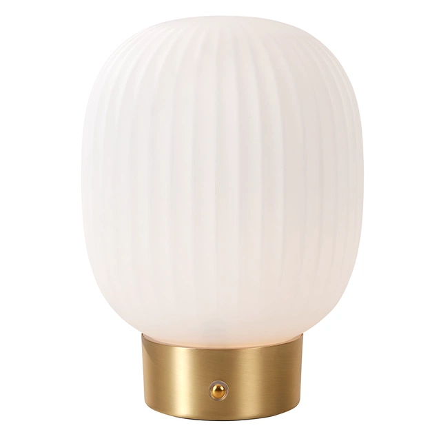Millie LED oppladbar bordlampe messing