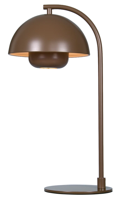 Myla LED oppladbar bordlampe 45cm brun