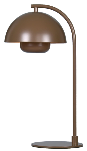 Myla LED oppladbar bordlampe 45cm brun