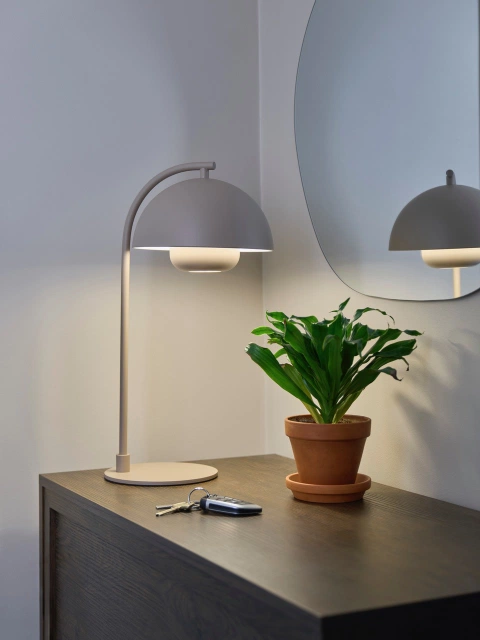 Myla LED oppladbar bordlampe 45cm beige