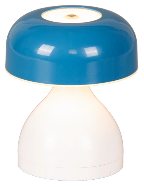 Myla Mini LED oppladbar bordlampe 12cm blå