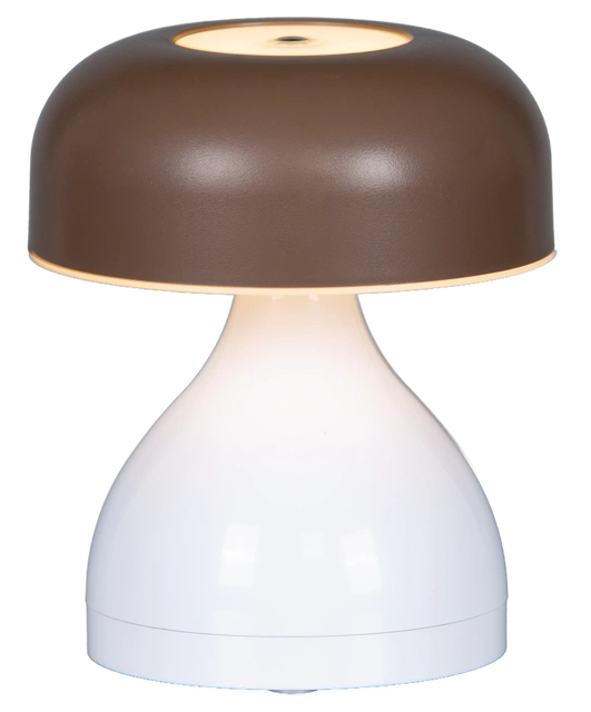 Myla Mini LED oppladbar bordlampe 12cm brun