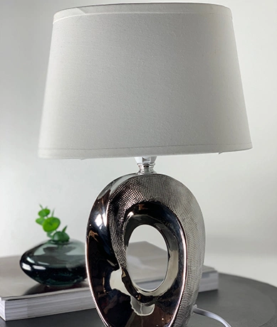Taba bordlampe 33cm krom