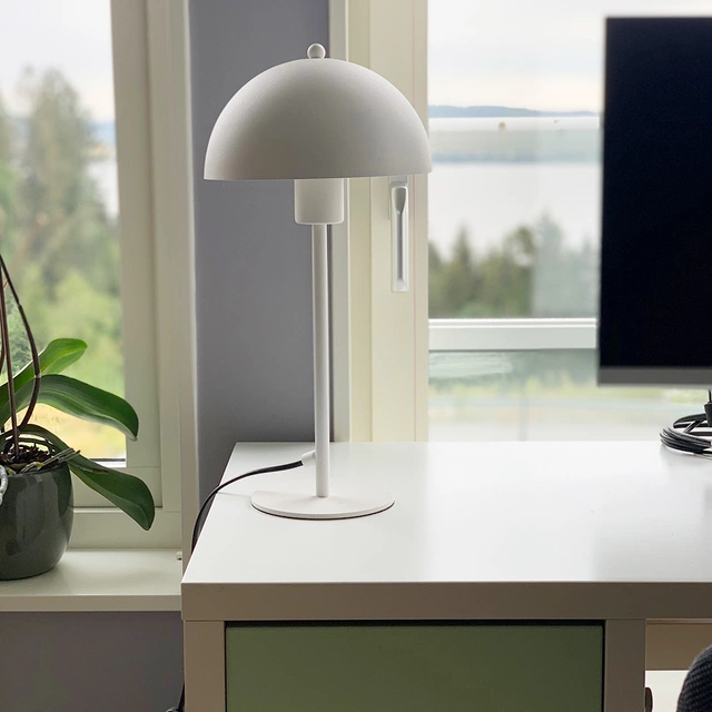 Remo bordlampe 41cm hvit