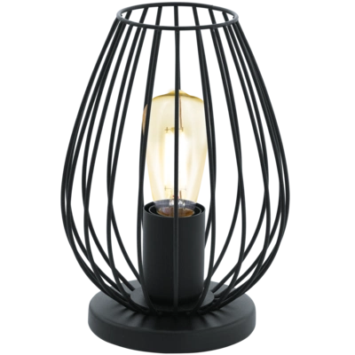 Newtown bordlampe 23cm sort