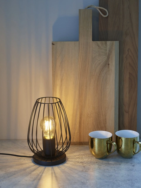 Newtown bordlampe 23cm sort
