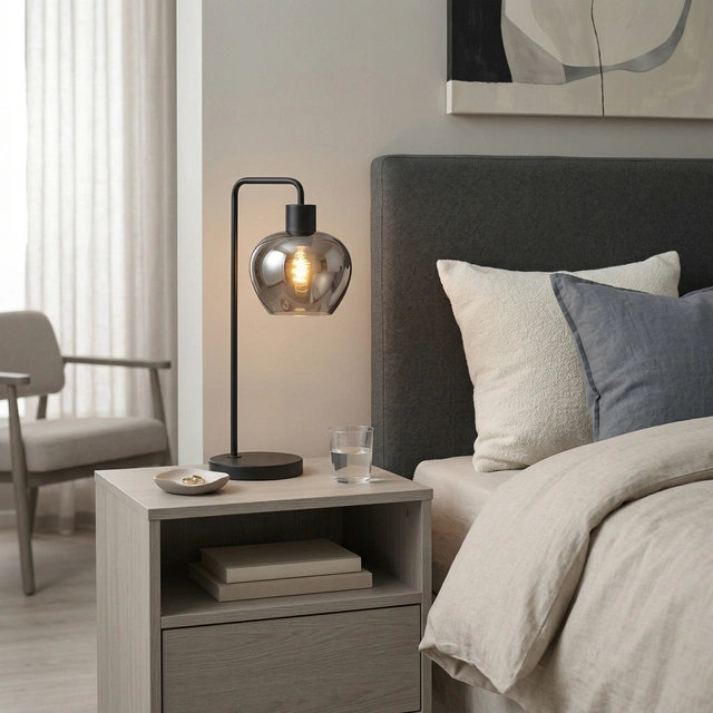 Kelly bordlampe 54cm smoke