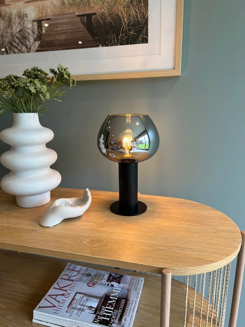 Kelly uplight bordlampe 30cm smoke
