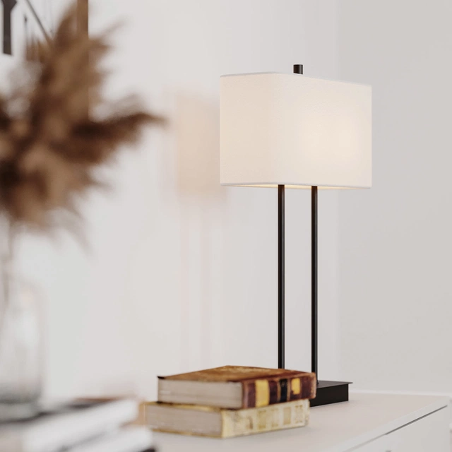 Luton bordlampe 56cm sort