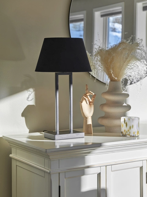 Texas bordlampe 42cm sort