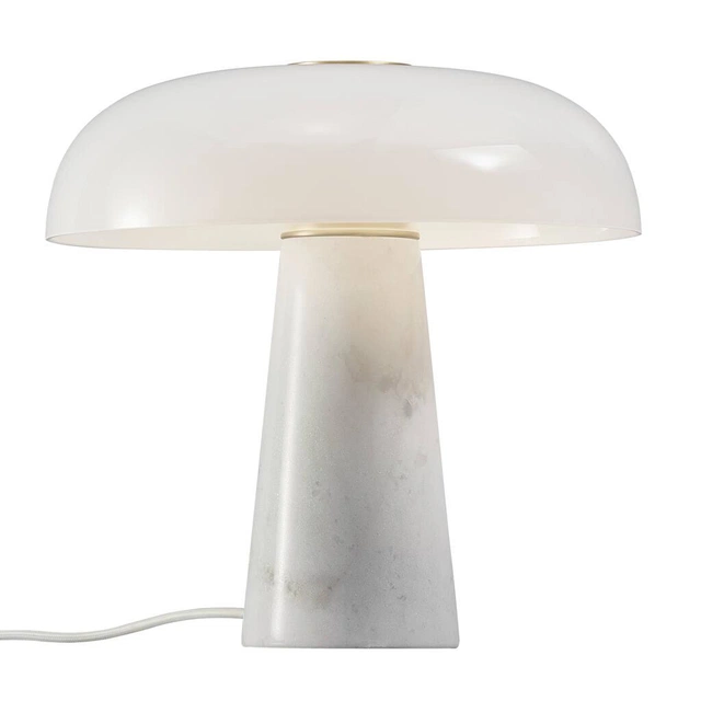 Glossy bordlampe 32cm hvit