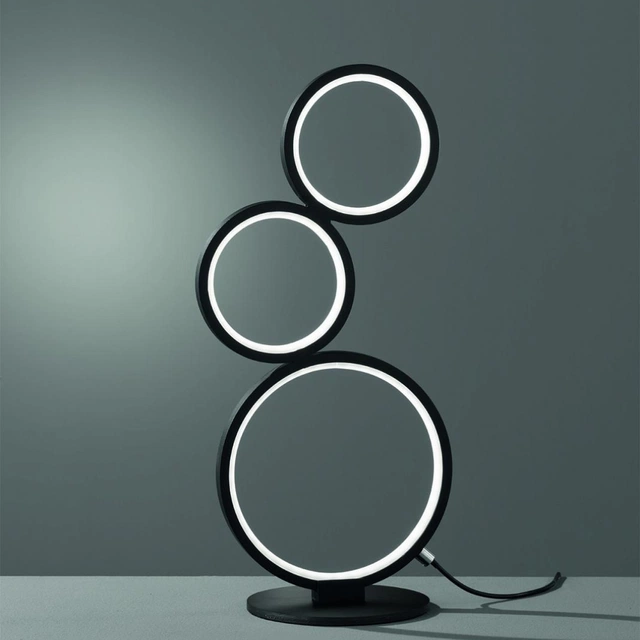 Rondo LED bordlampe 45cm sort