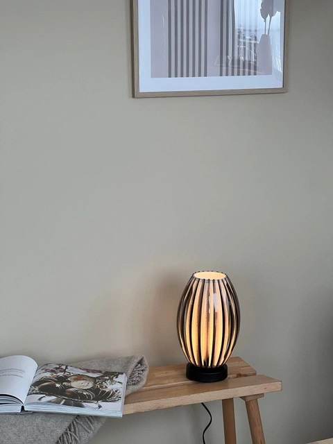 Calamaris II bordlampe 29cm smoke