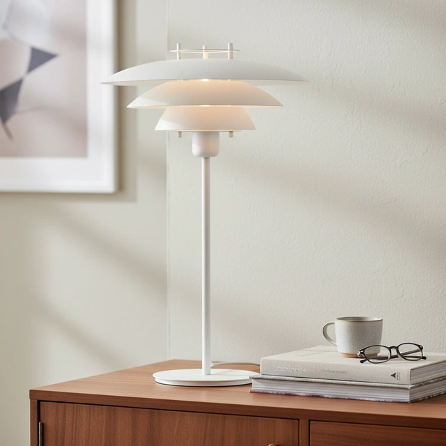 Joakim bordlampe 53cm hvit